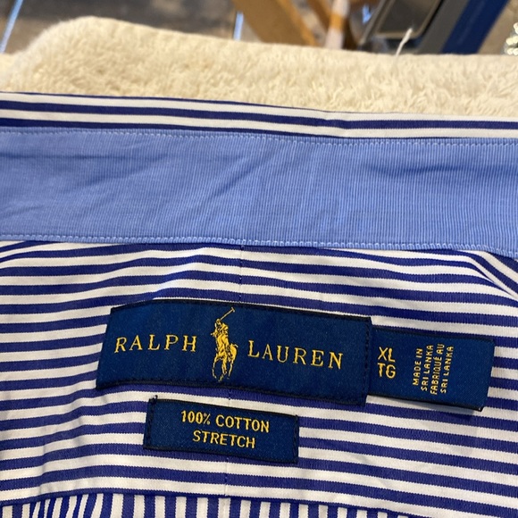 Ralph Lauren Blue Label, long sleeve button down shirt with red pony XL - Picture 4 of 10